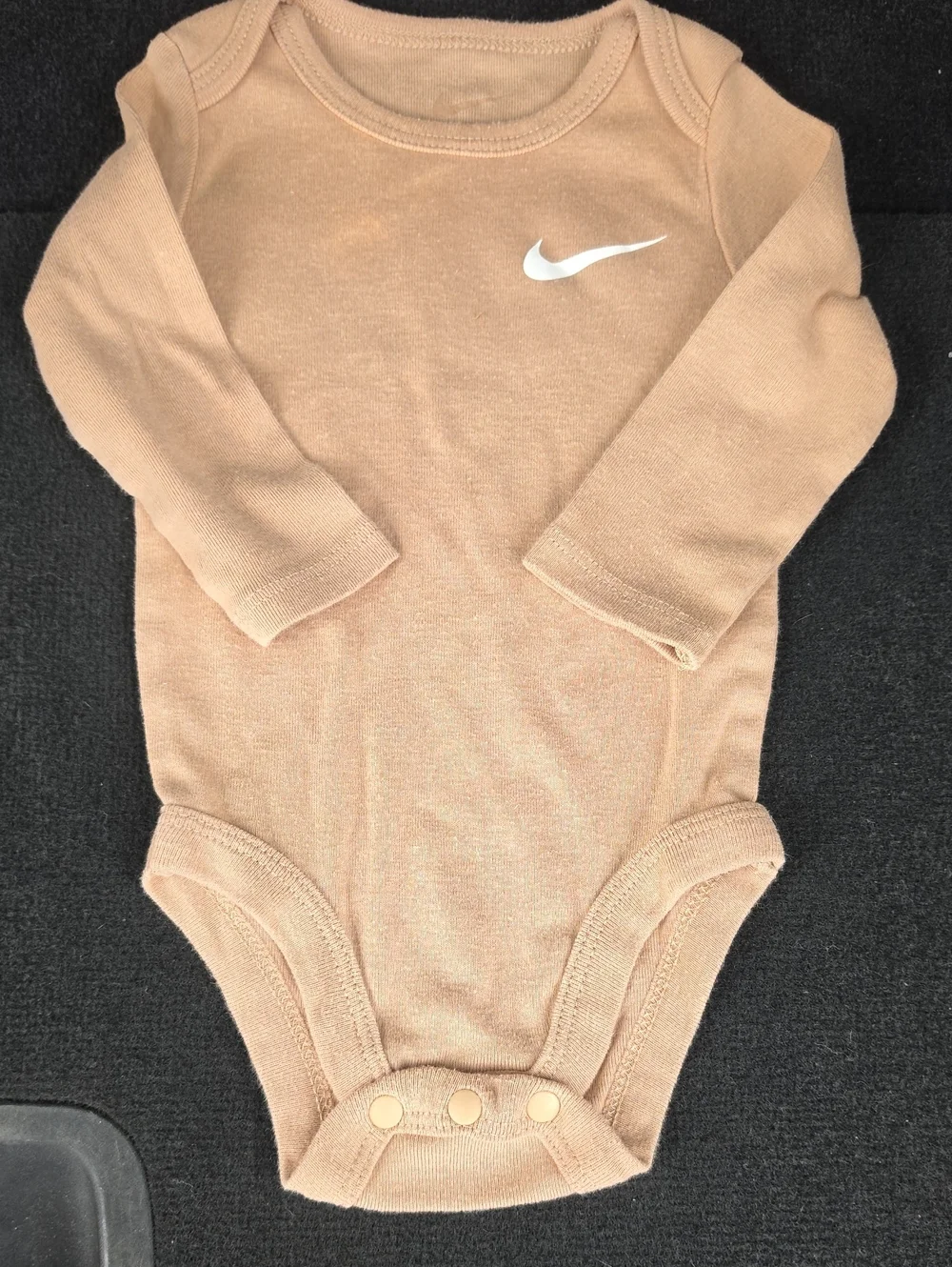 Nike Baby Long-Sleeve One-Piece and Pants Set - Tan 6 Months